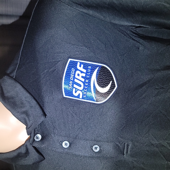 Nike Men's San Diego Surf Soccer Jersey Dri-FIT Short Sleeve Polo Shirt - Picture 3 of 9